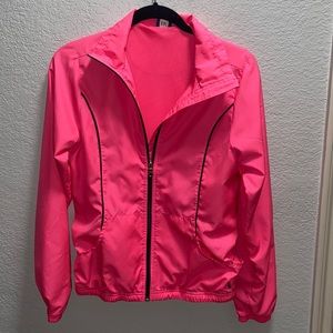 Pink Reebok windbreaker